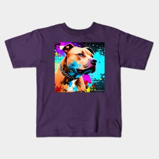 Pitbull Pop Art Kids T-Shirt